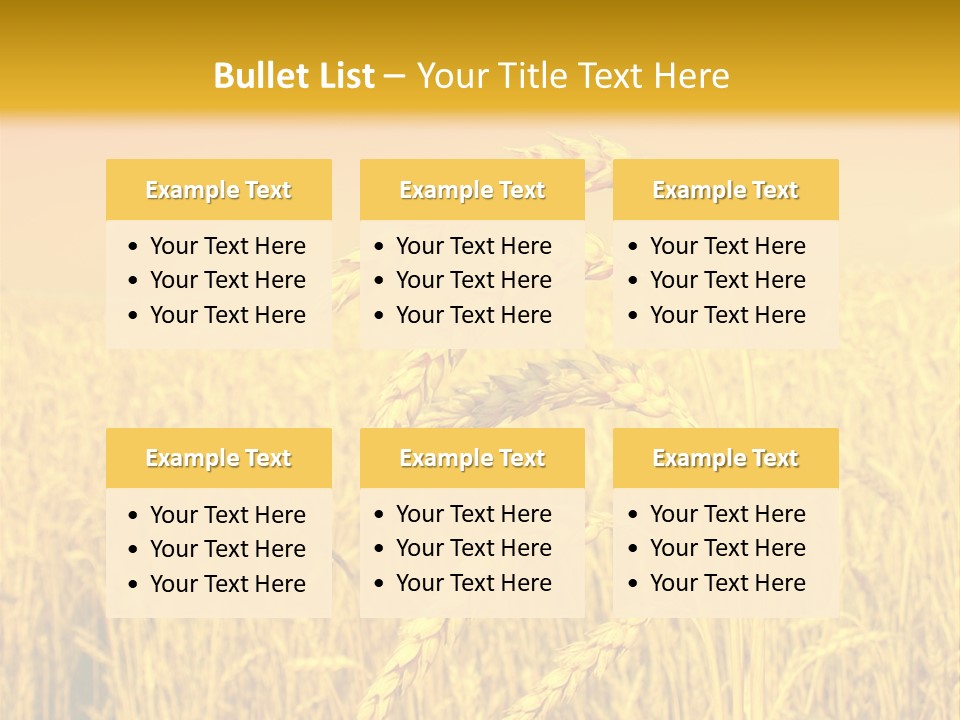 Agricultural Plant Rye PowerPoint Template