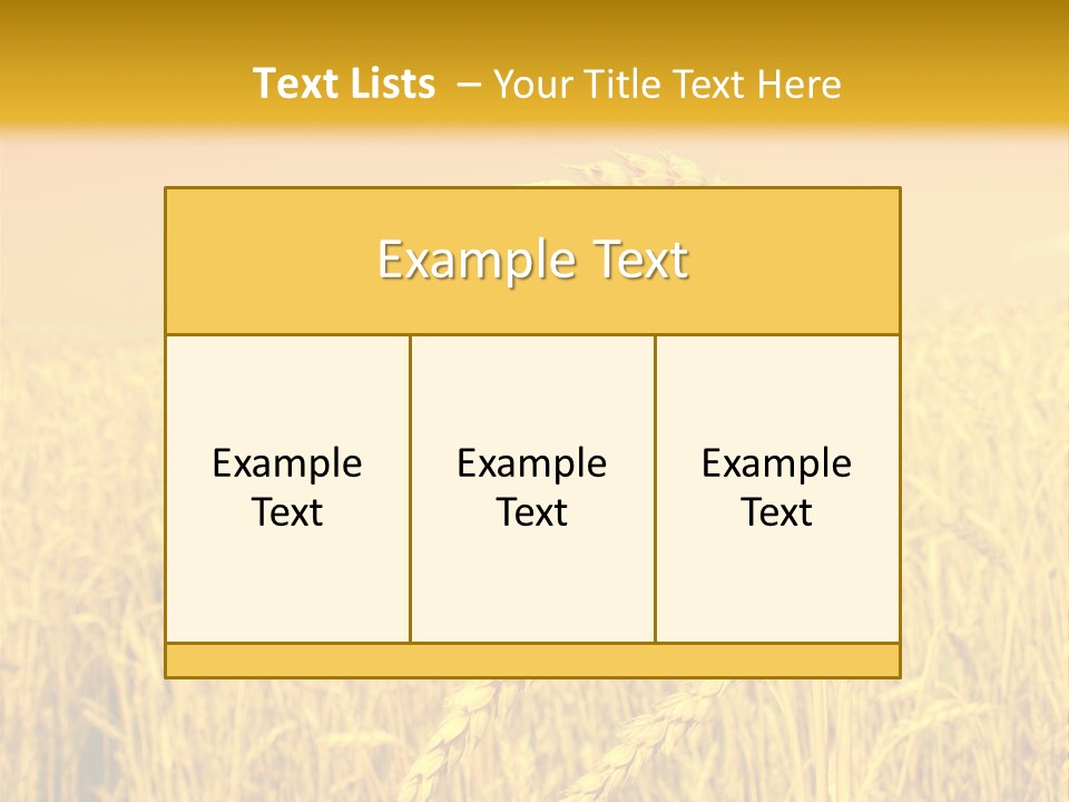 Agricultural Plant Rye PowerPoint Template