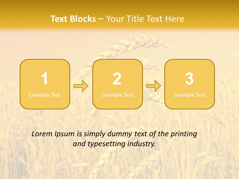 Agricultural Plant Rye PowerPoint Template