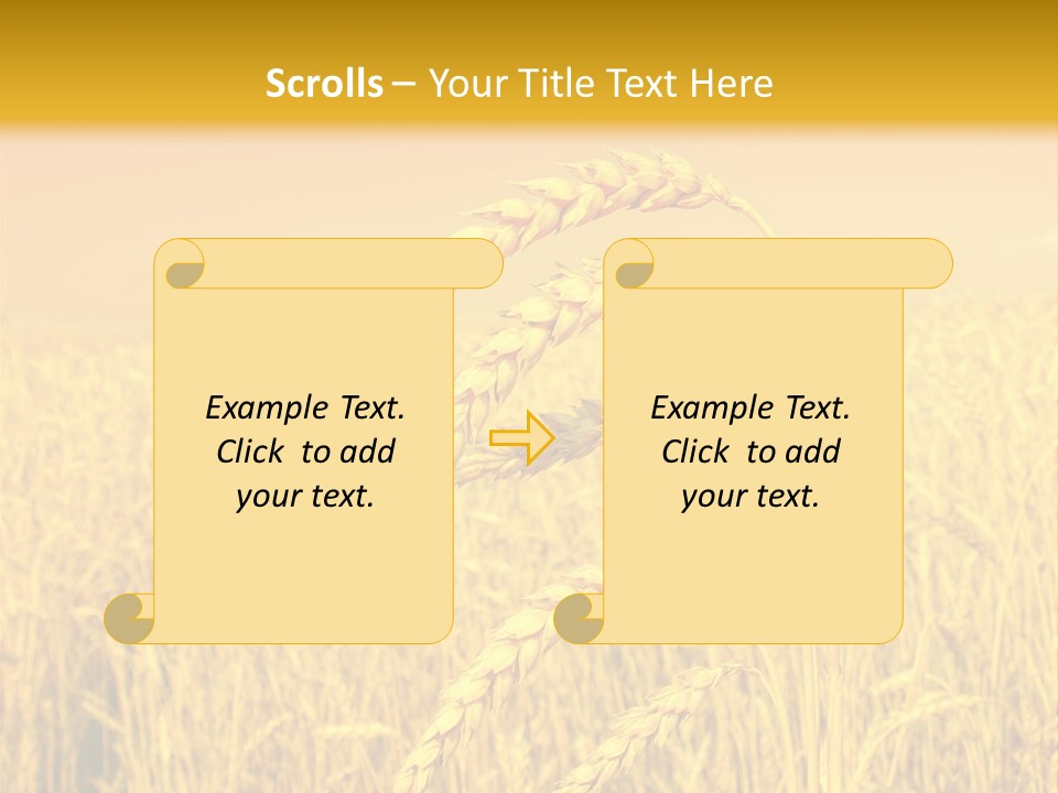 Agricultural Plant Rye PowerPoint Template