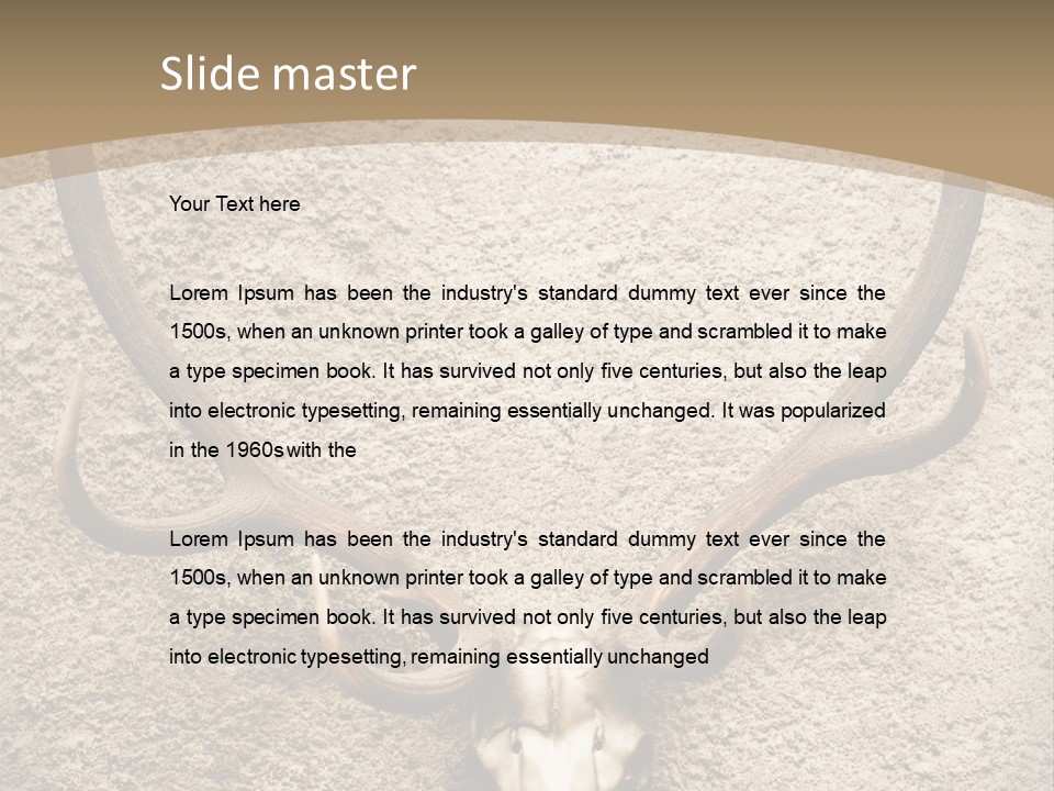 Deer Skull PowerPoint Template