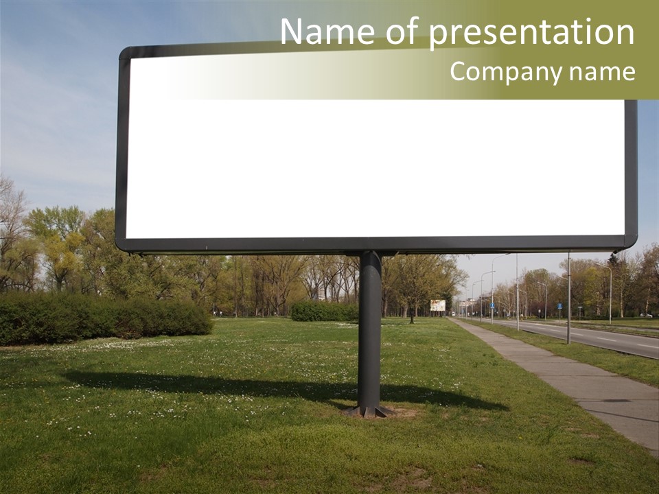 Empty Billboard PowerPoint Template
