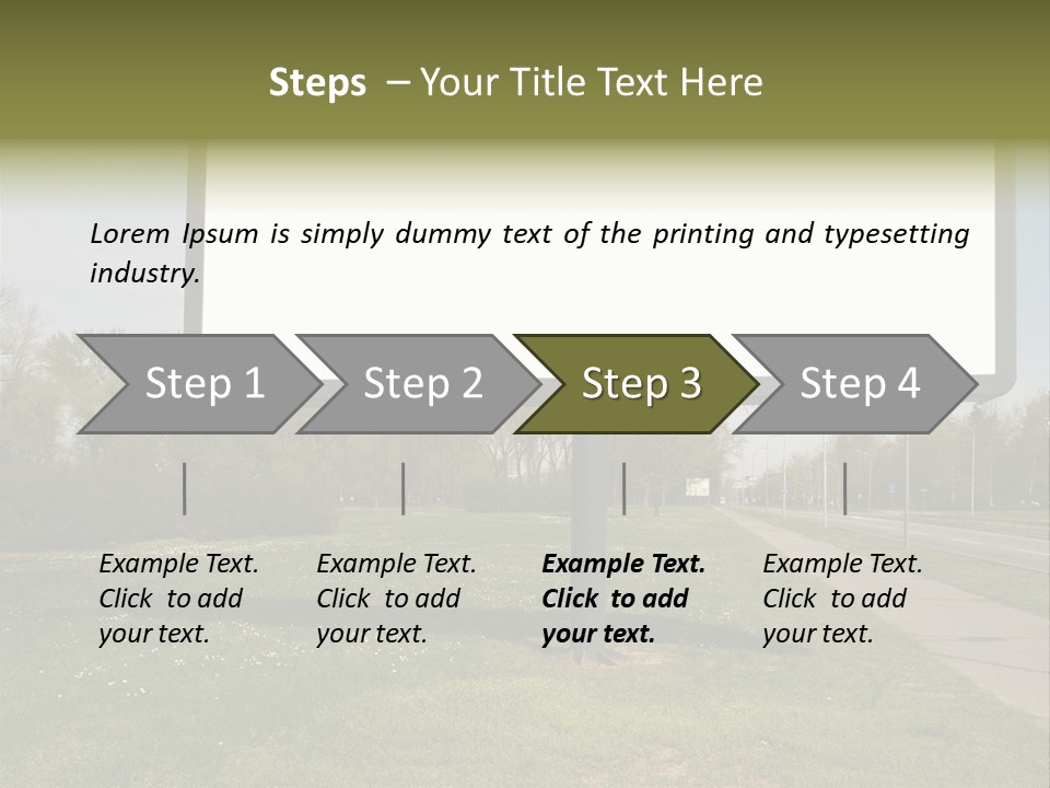 Empty Billboard PowerPoint Template