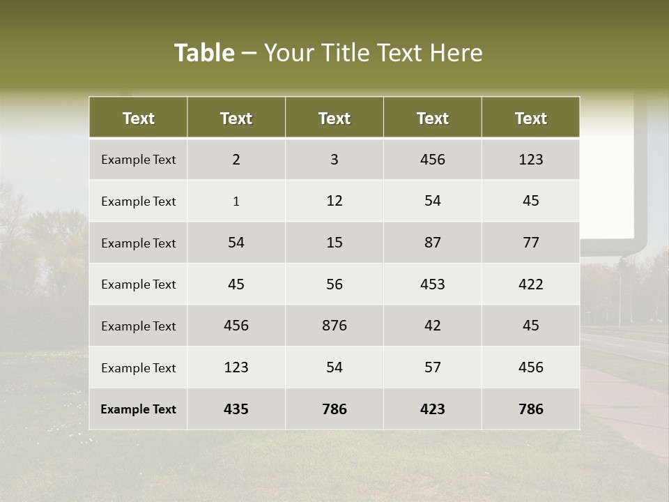 Empty Billboard PowerPoint Template