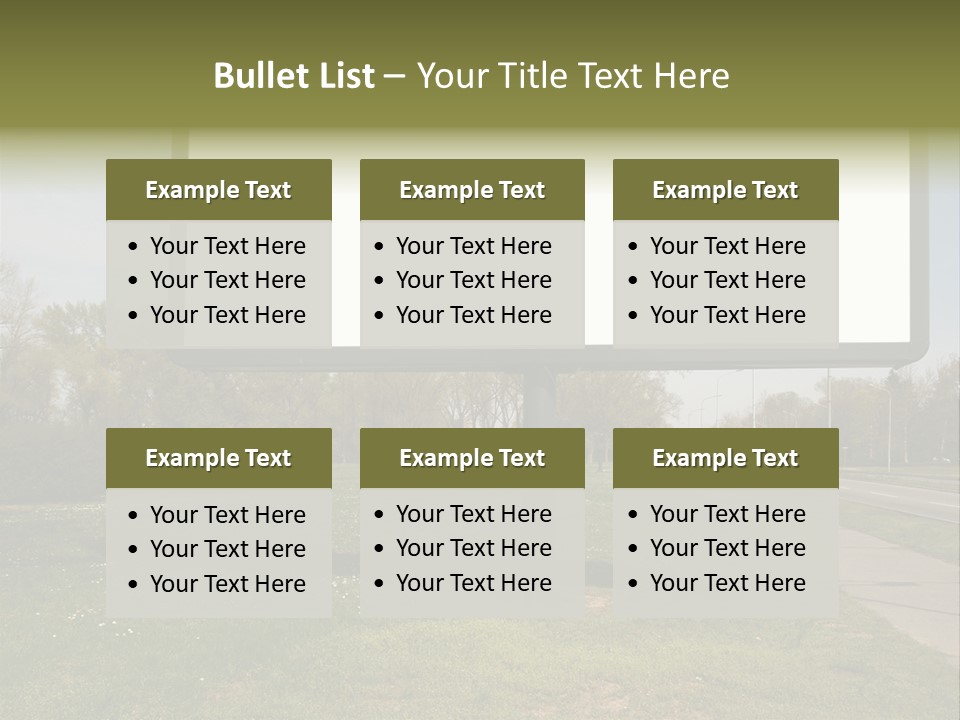 Empty Billboard PowerPoint Template