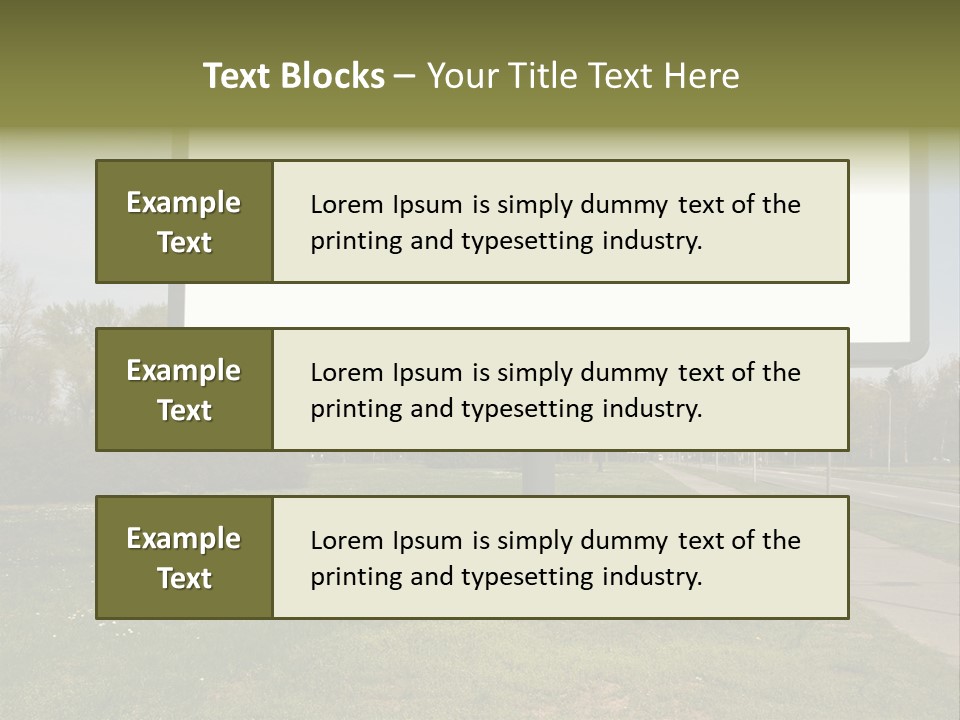 Empty Billboard PowerPoint Template