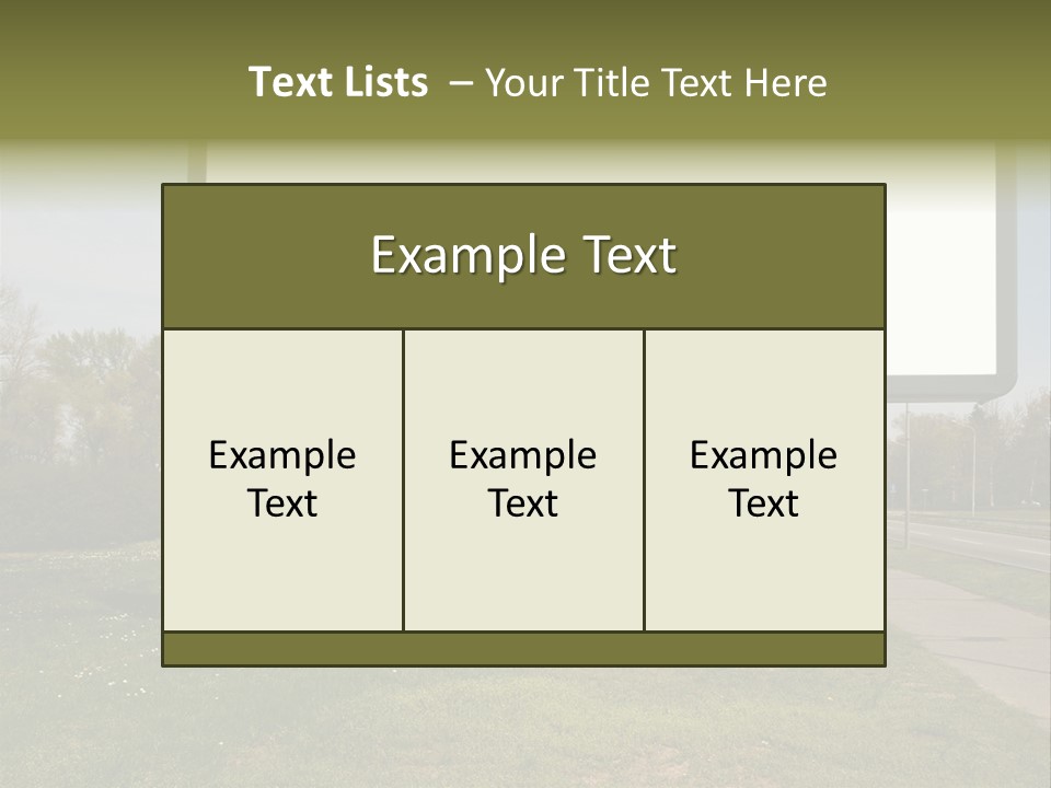 Empty Billboard PowerPoint Template