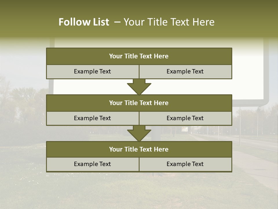 Empty Billboard PowerPoint Template