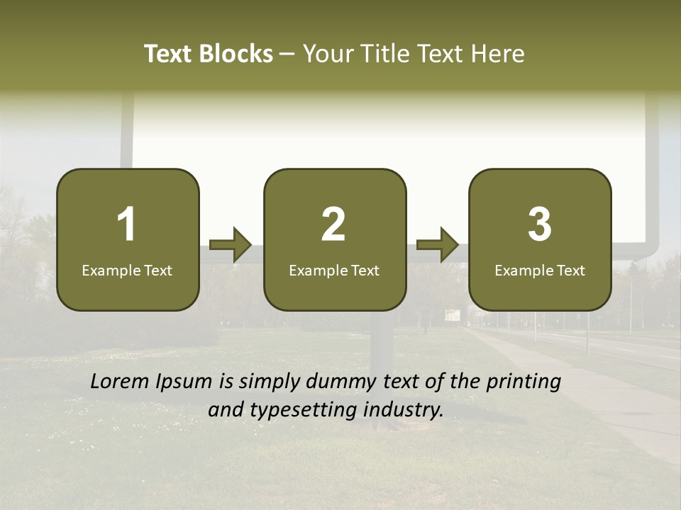 Empty Billboard PowerPoint Template