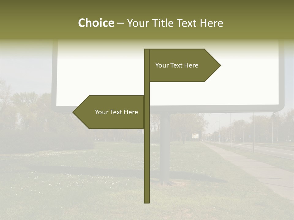 Empty Billboard PowerPoint Template