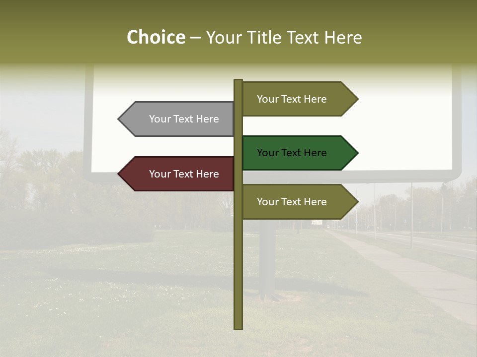 Empty Billboard PowerPoint Template