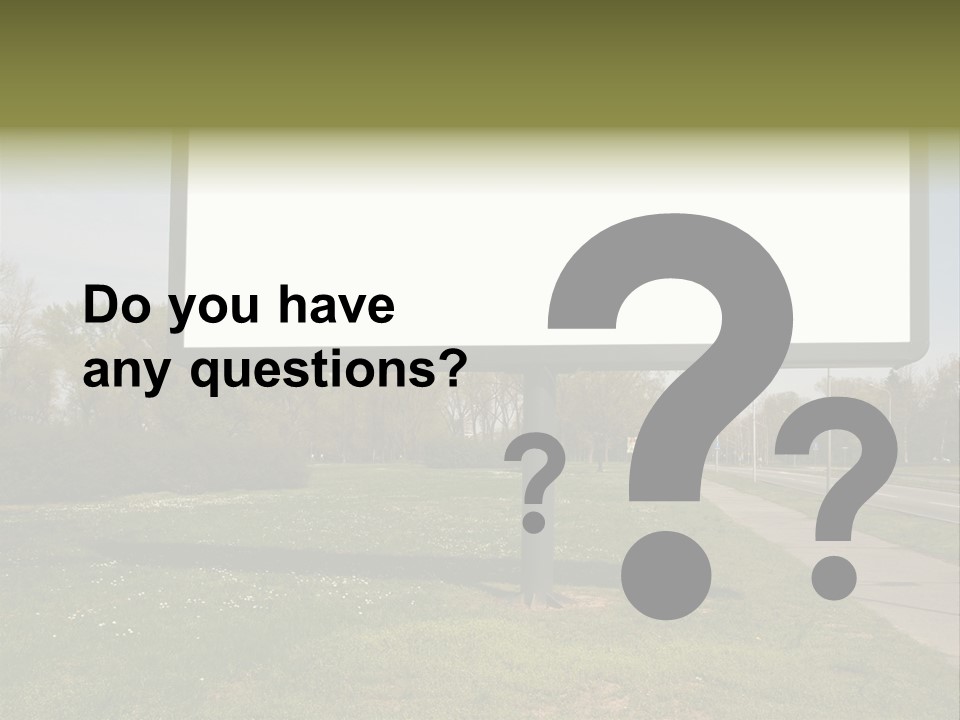 Empty Billboard PowerPoint Template