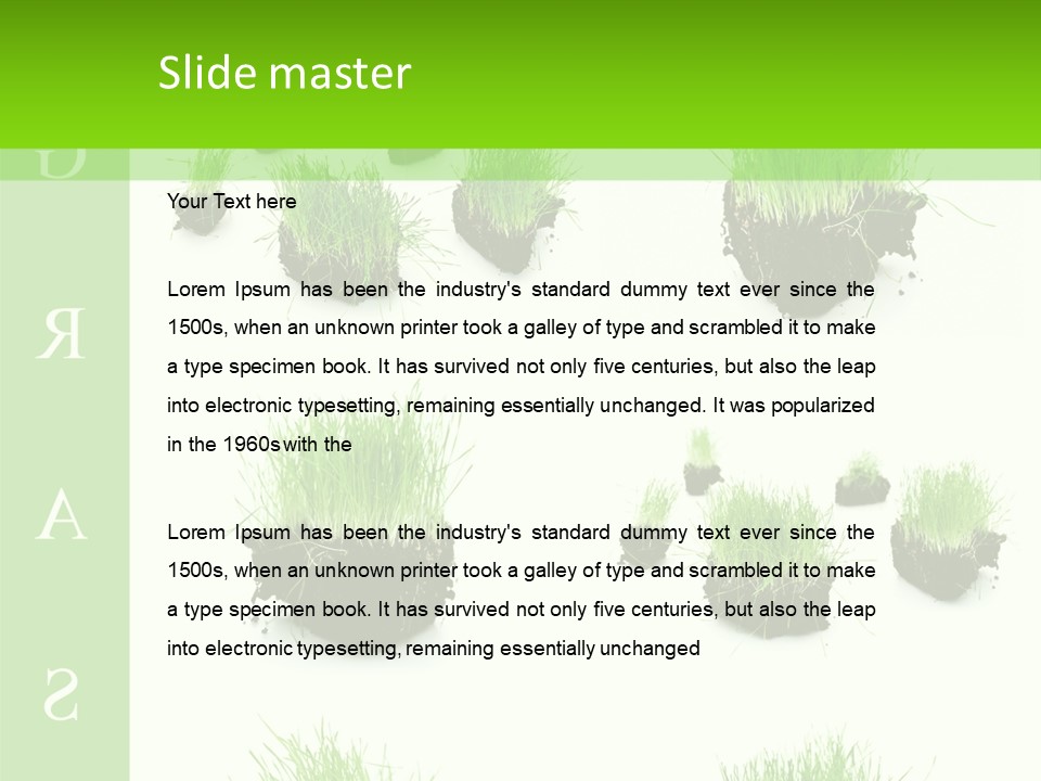 Island Grass PowerPoint Template