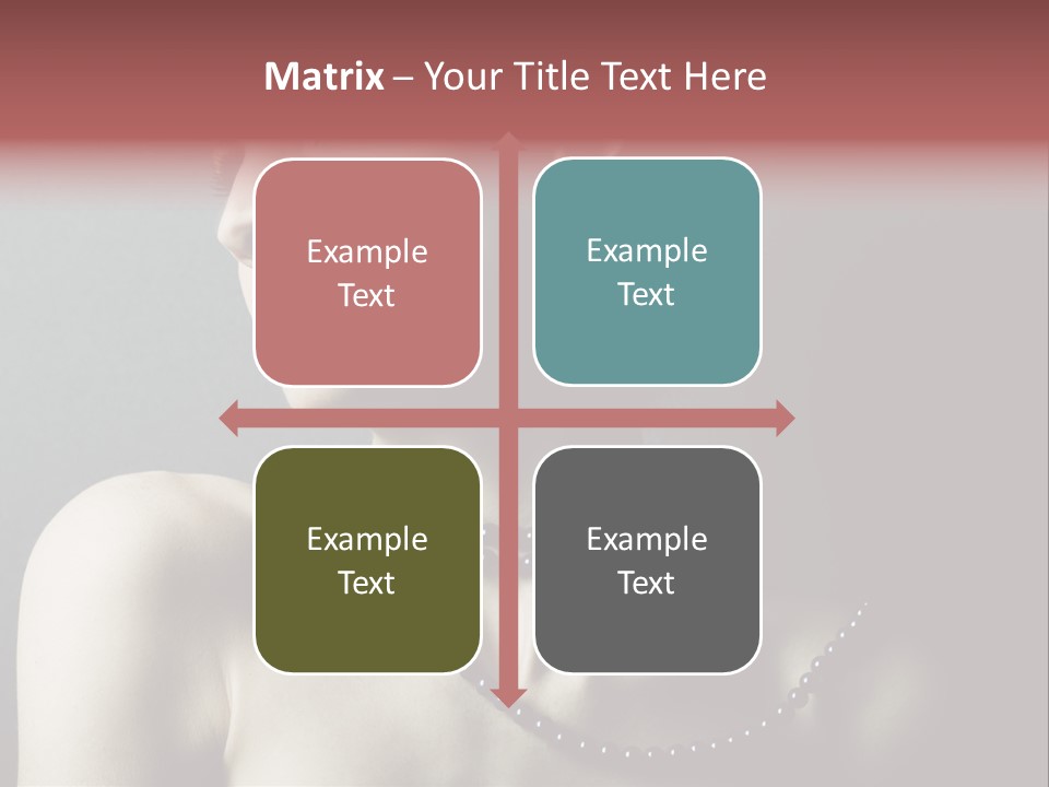 Looking White Posing PowerPoint Template