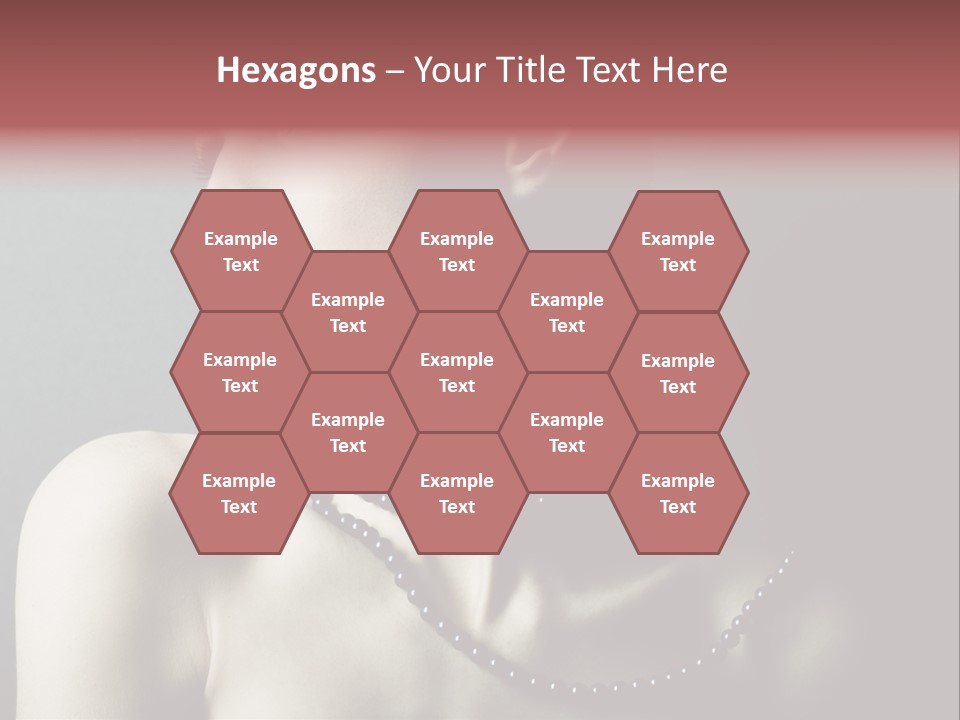 Looking White Posing PowerPoint Template