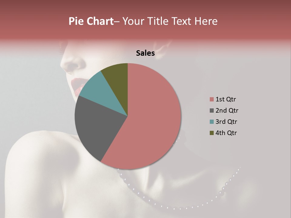 Looking White Posing PowerPoint Template