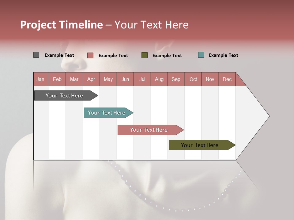 Looking White Posing PowerPoint Template