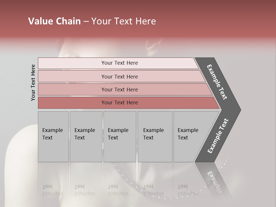Looking White Posing PowerPoint Template