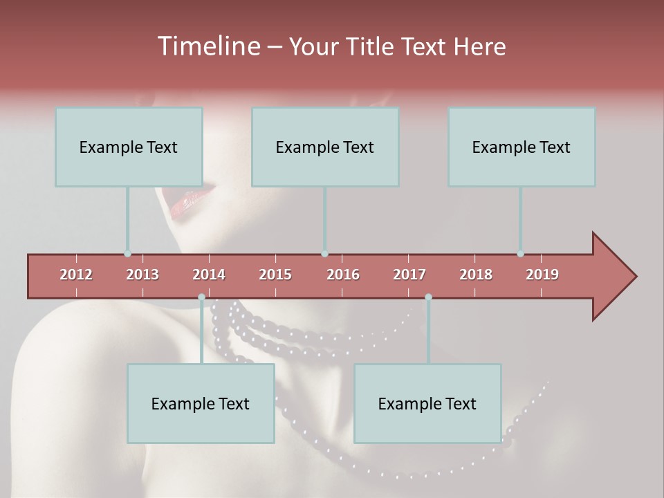 Looking White Posing PowerPoint Template