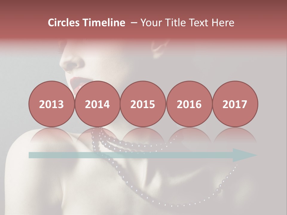 Looking White Posing PowerPoint Template