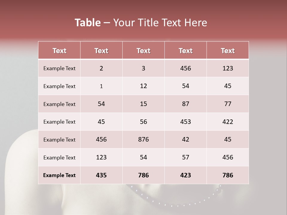 Looking White Posing PowerPoint Template