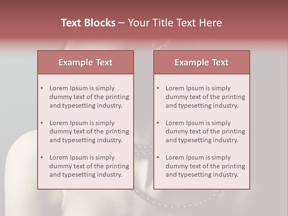 Looking White Posing PowerPoint Template