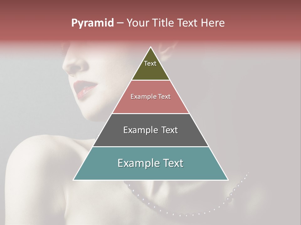 Looking White Posing PowerPoint Template