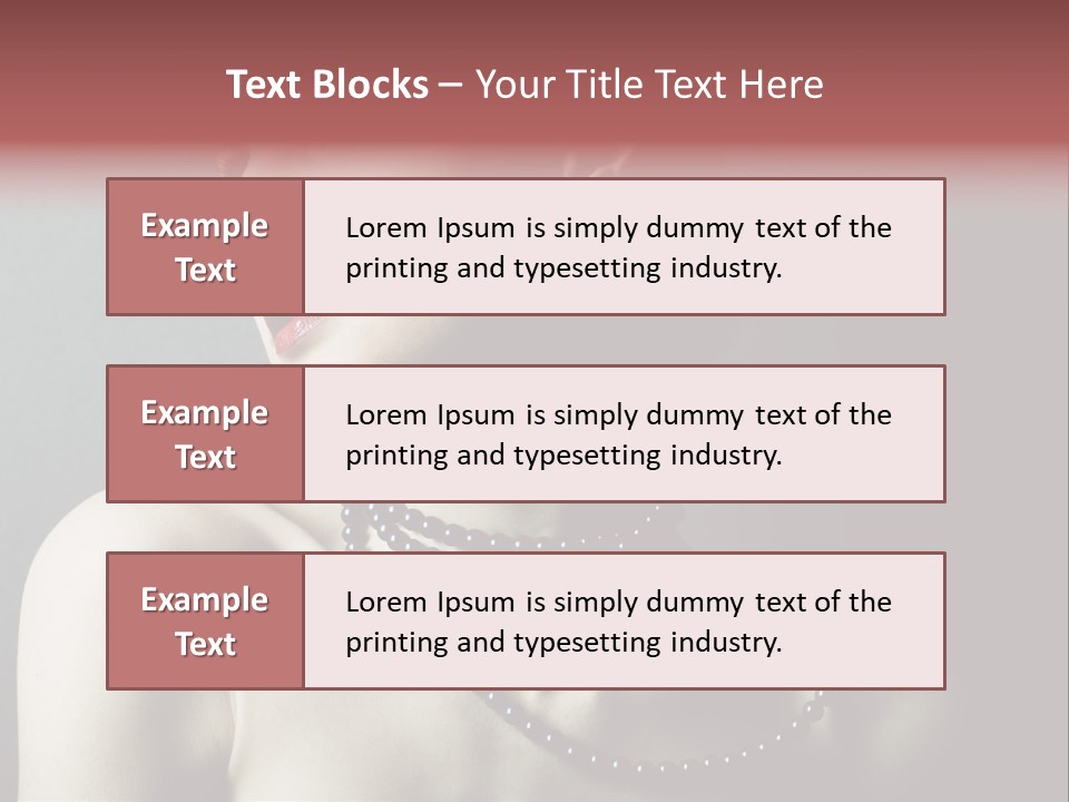 Looking White Posing PowerPoint Template