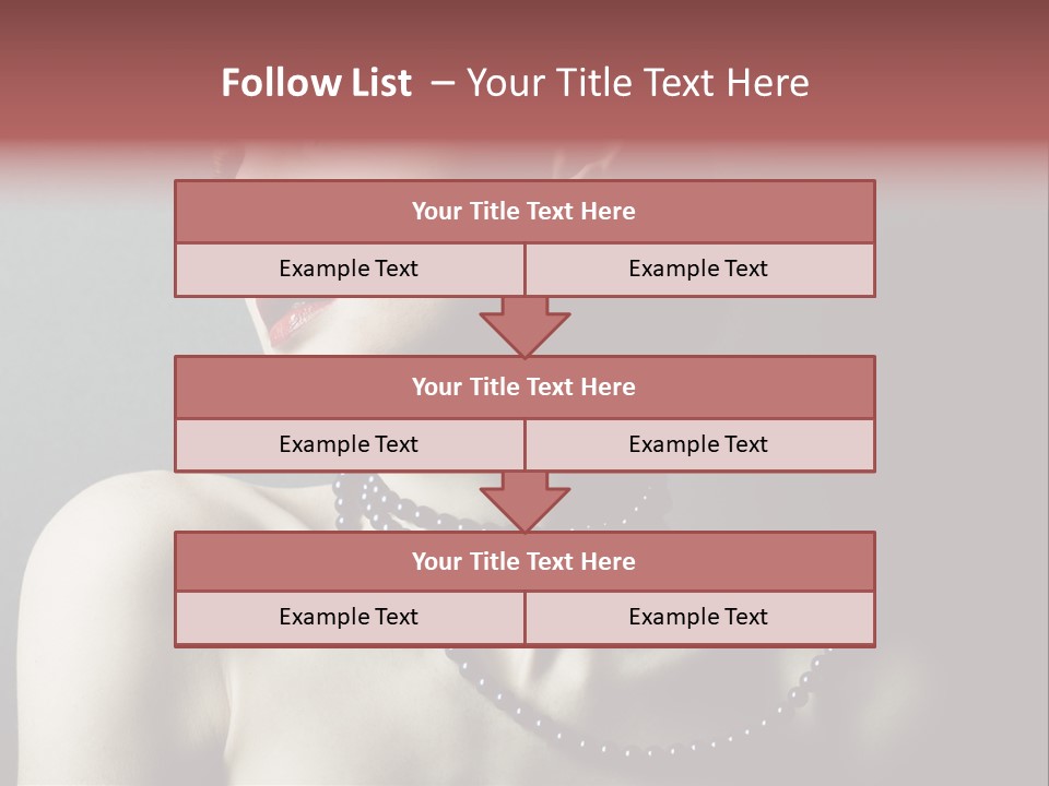 Looking White Posing PowerPoint Template