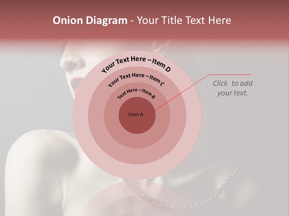 Looking White Posing PowerPoint Template