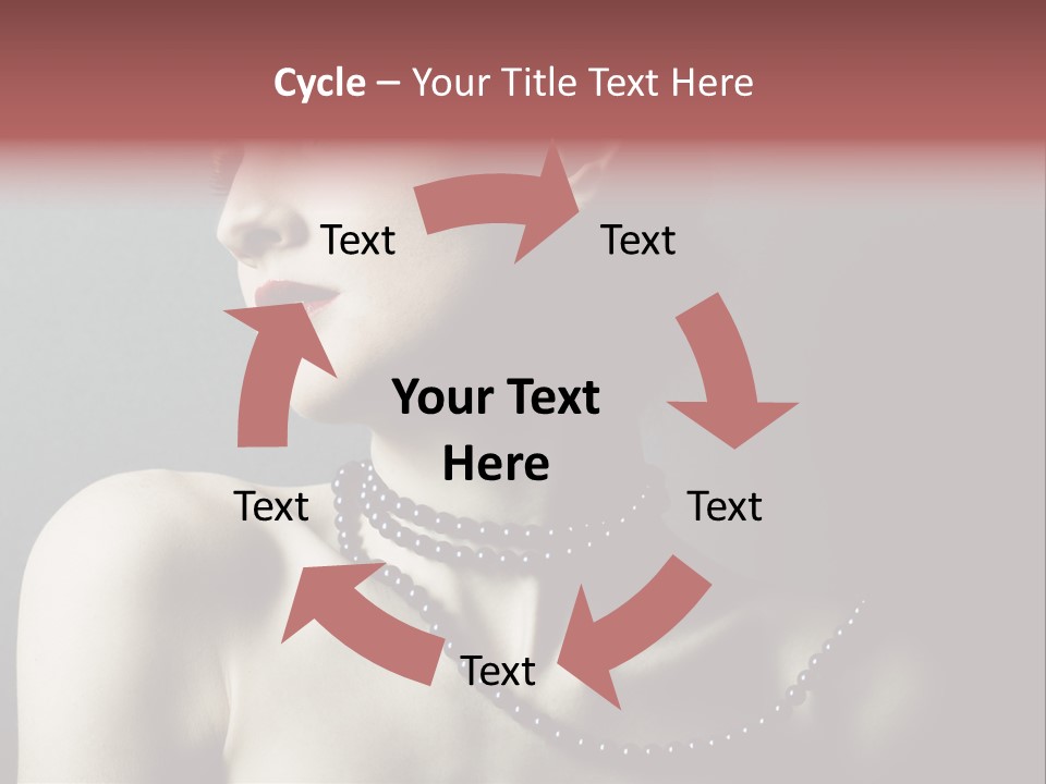 Looking White Posing PowerPoint Template