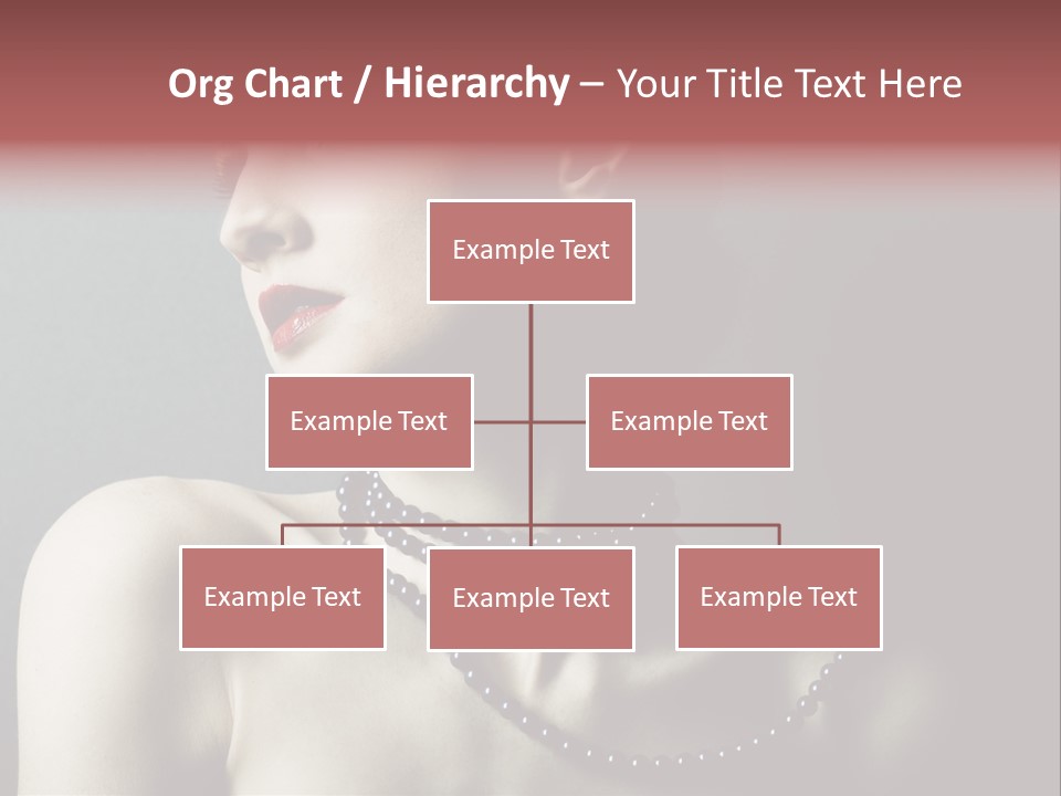 Looking White Posing PowerPoint Template