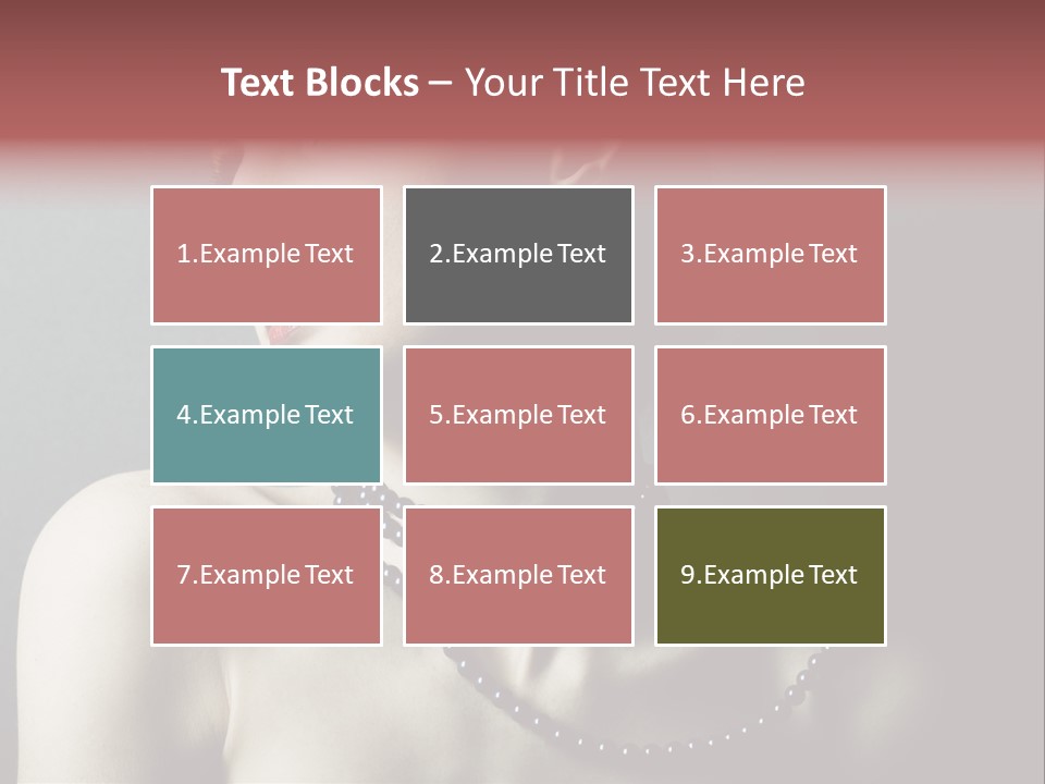 Looking White Posing PowerPoint Template