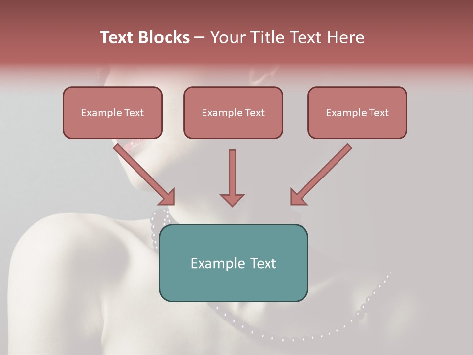 Looking White Posing PowerPoint Template
