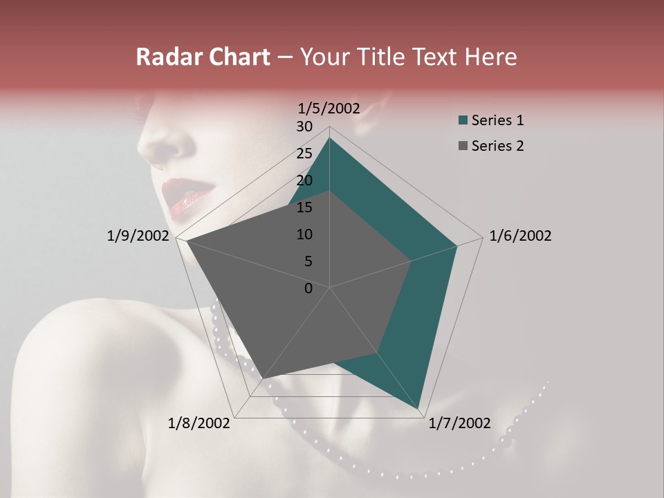 Looking White Posing PowerPoint Template