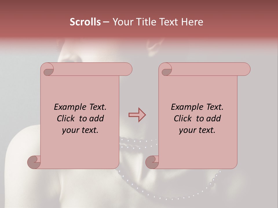 Looking White Posing PowerPoint Template