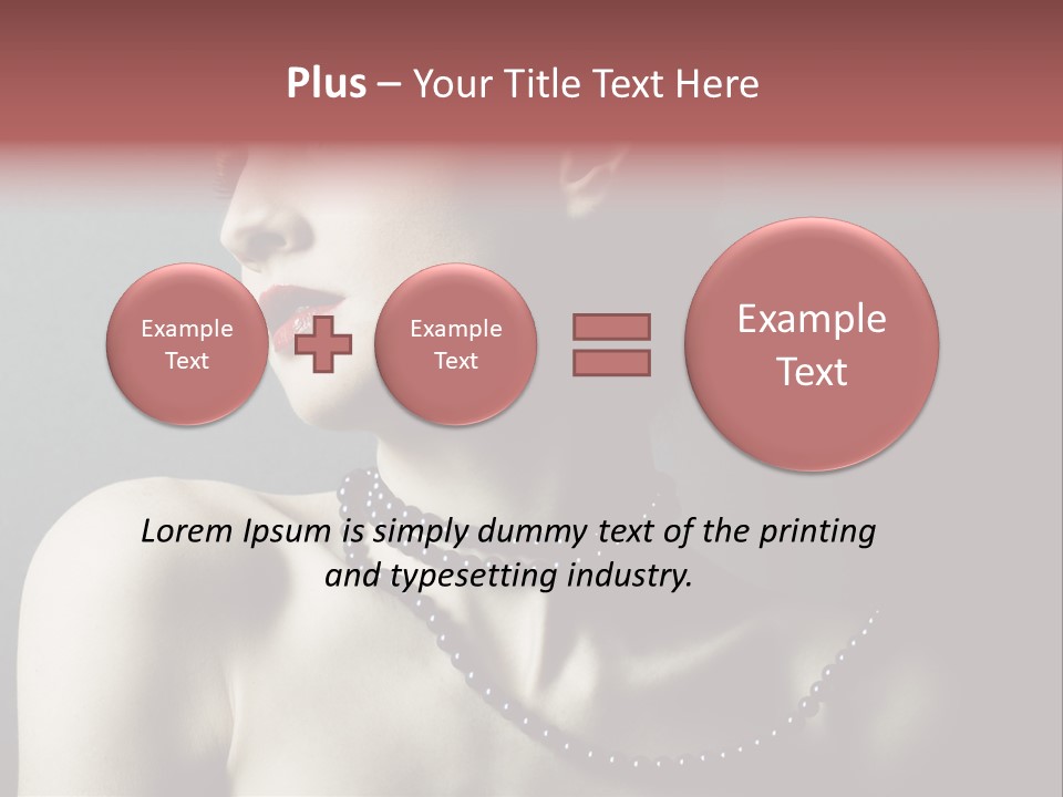 Looking White Posing PowerPoint Template
