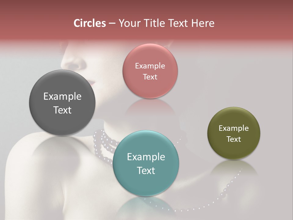 Looking White Posing PowerPoint Template