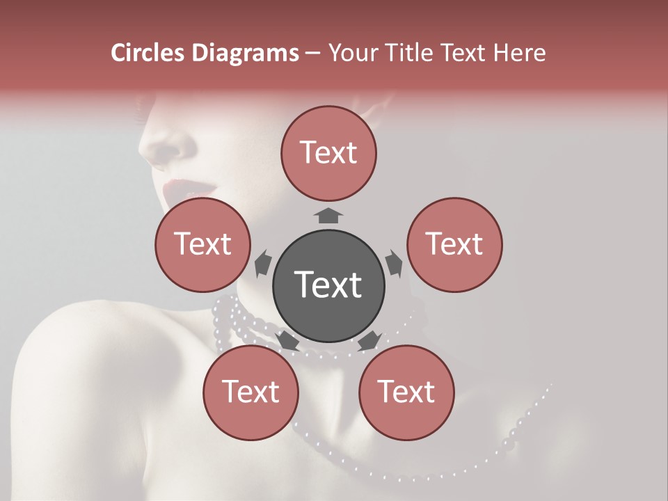 Looking White Posing PowerPoint Template