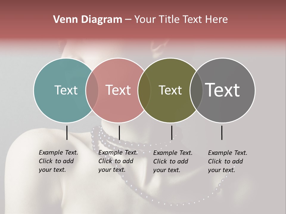 Looking White Posing PowerPoint Template