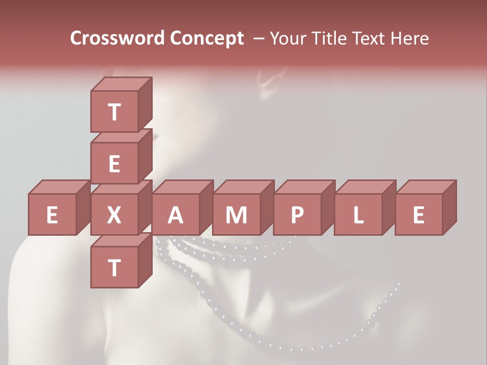 Looking White Posing PowerPoint Template