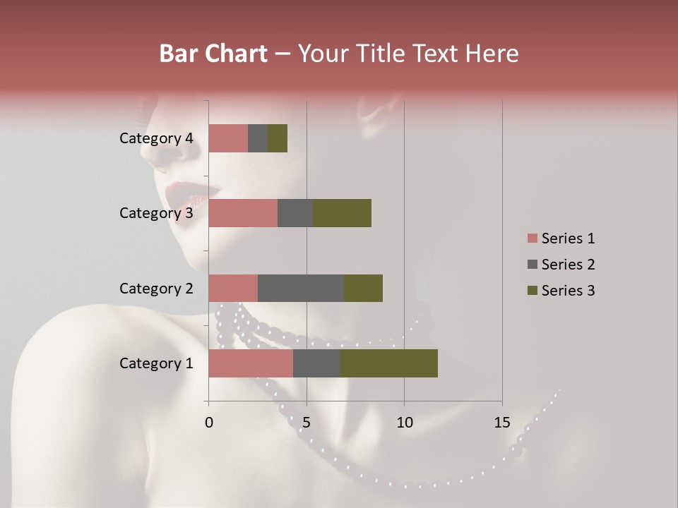 Looking White Posing PowerPoint Template