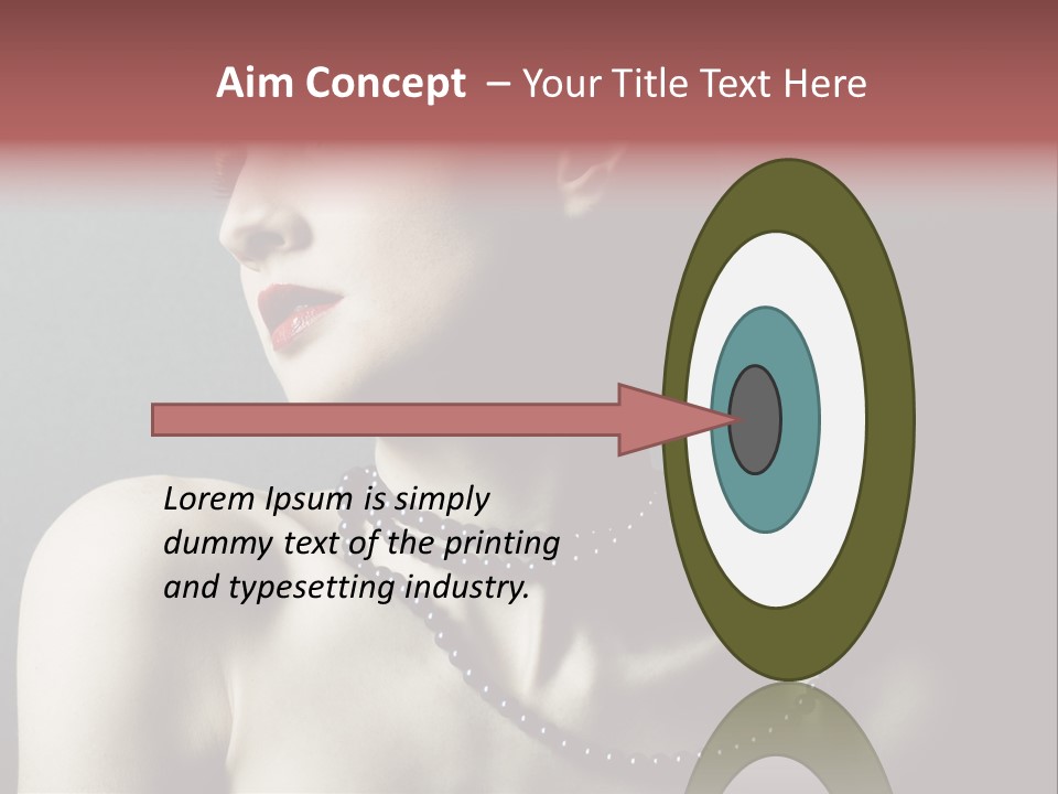 Looking White Posing PowerPoint Template