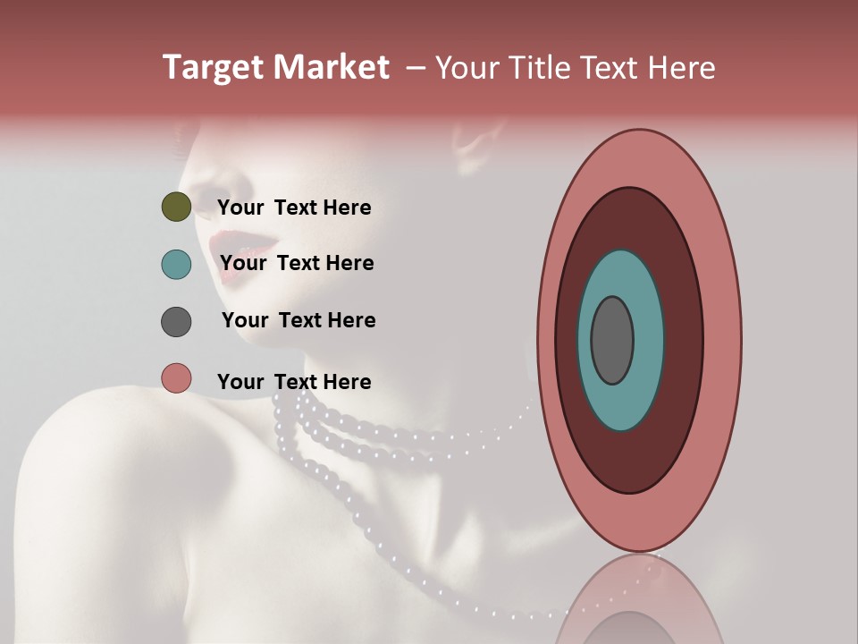 Looking White Posing PowerPoint Template