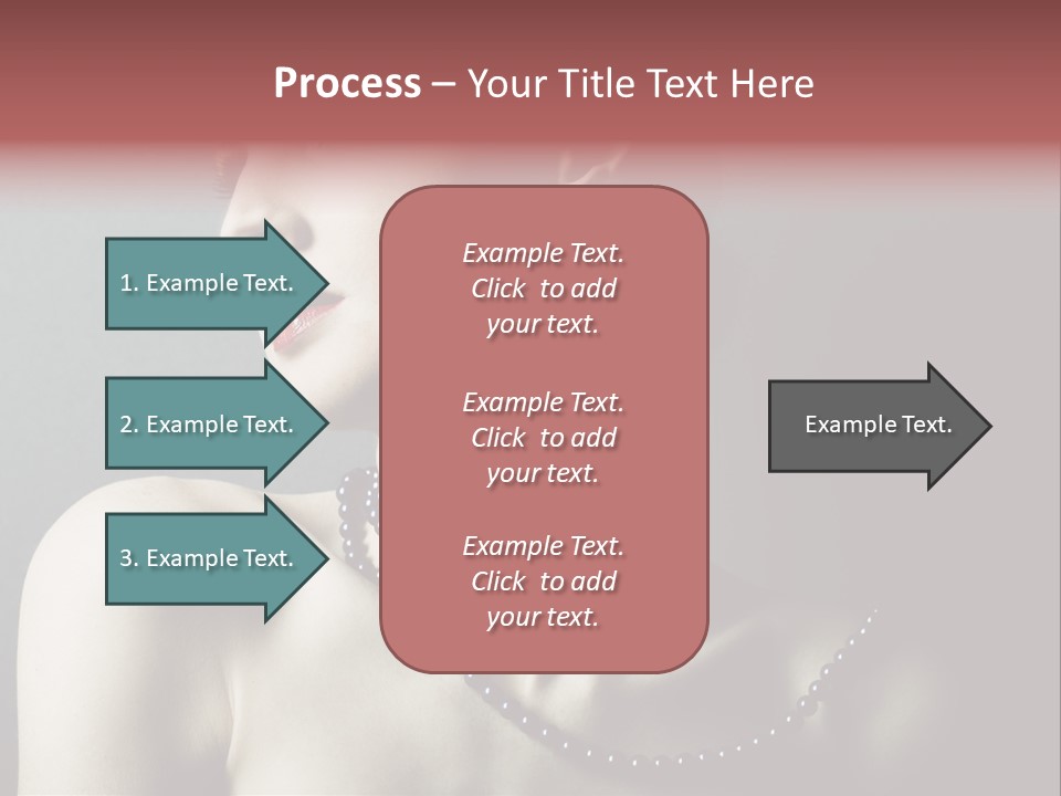 Looking White Posing PowerPoint Template