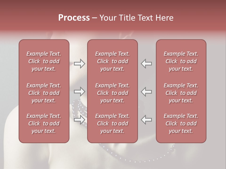 Looking White Posing PowerPoint Template