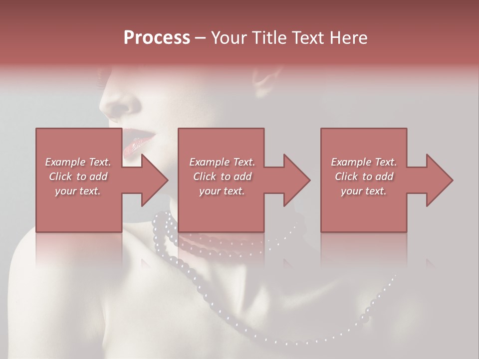 Looking White Posing PowerPoint Template