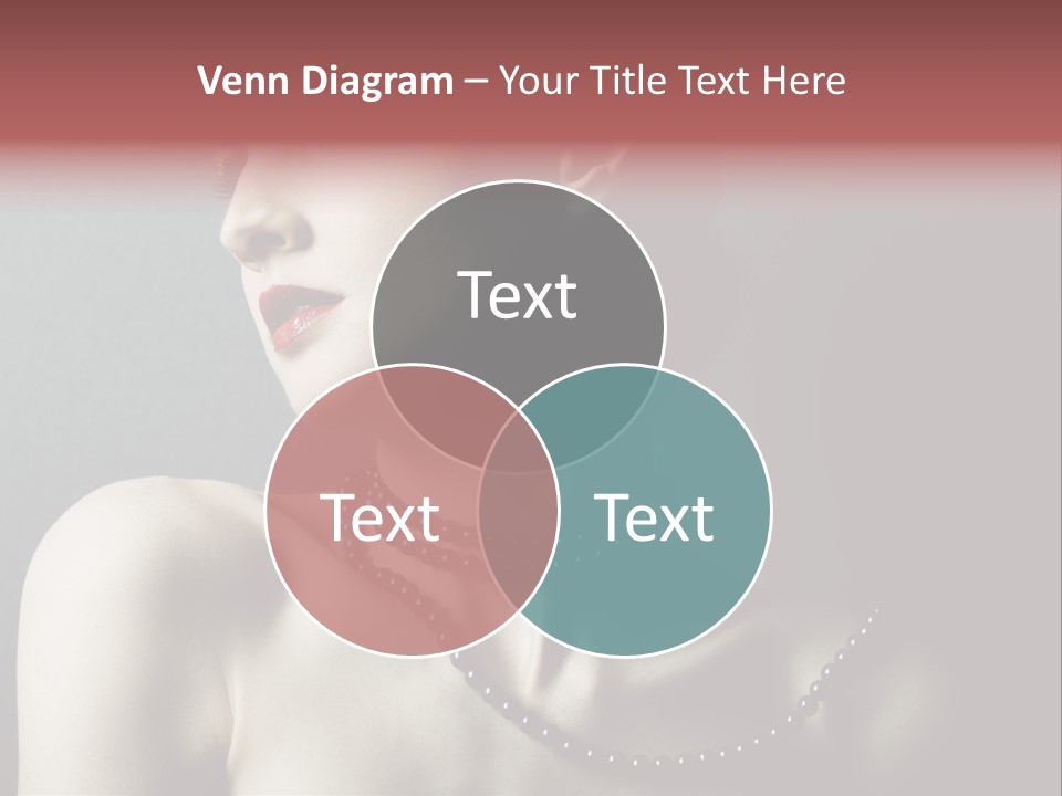 Looking White Posing PowerPoint Template