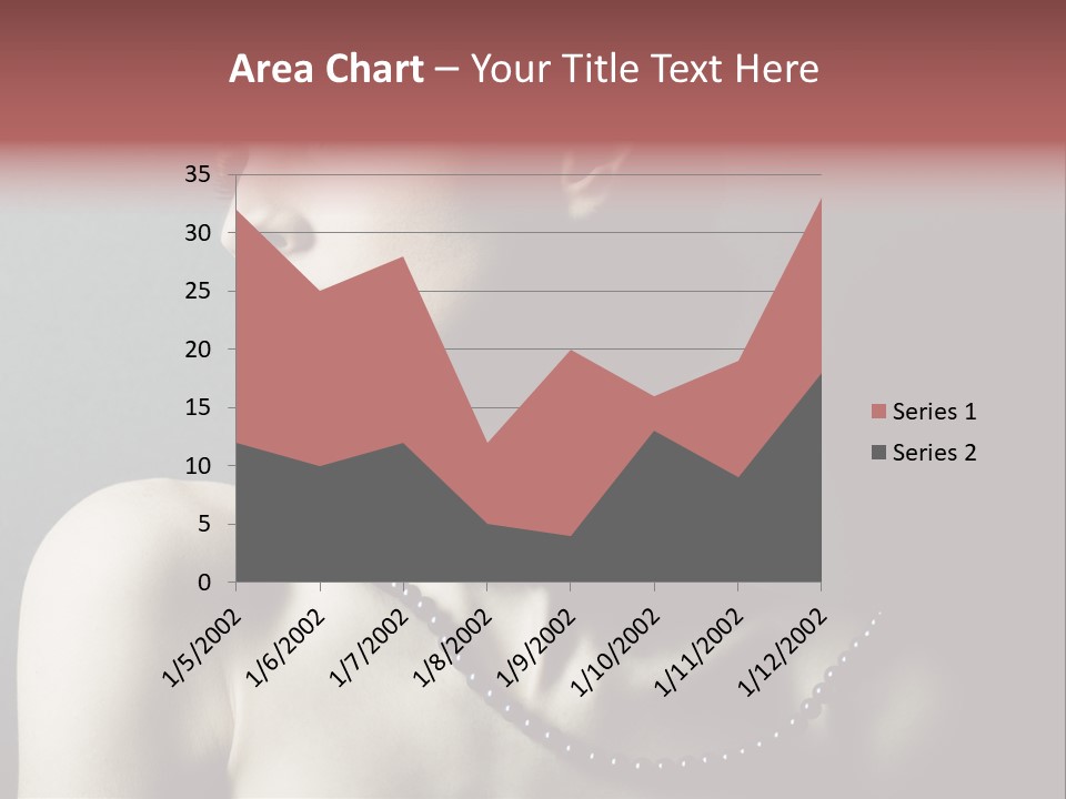 Looking White Posing PowerPoint Template