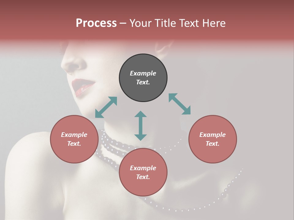 Looking White Posing PowerPoint Template